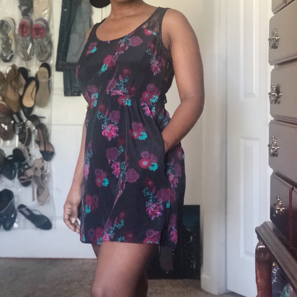 Floral and Lace Dress
